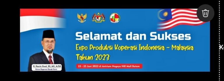 Selamat dan Sukses Expo Produksi Koperasi Indonesia-Malaysia Tahun 2023