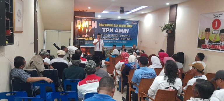 Bersama Tim Pemenangan Daerah AMIN dengan SAID DIDU di Batam