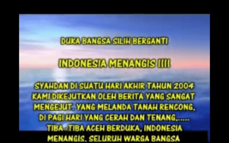 Mengenang musibah sunami di Aceh, saat itu kami bersama kawan kawan mantan G*M di Sukamiskin Bandung