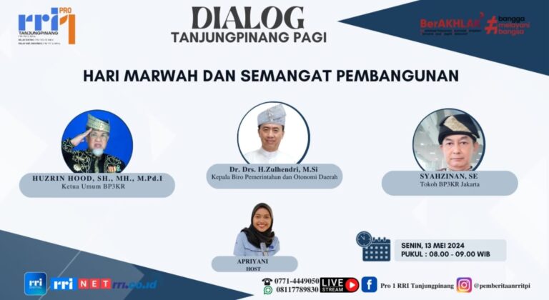 Marilah Kita bersama Interactive di RRI Tanjungpinang: HARI MARWAH DAN SEMANGAT PEMBANGUNAN