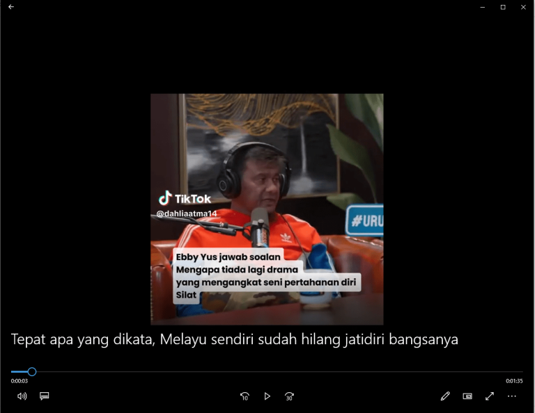 Tepat apa yang dikata, Melayu sendiri sudah hilang jati diri bangsanya!